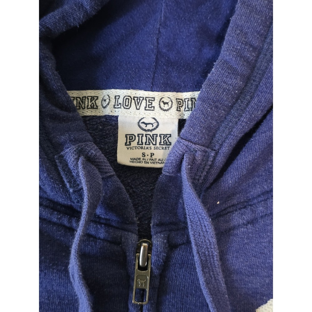 Victoria's Secret PINK Vintage Y2K Womens Small Blue 86' Embroidered Sweat Set - Picture 4 of 14